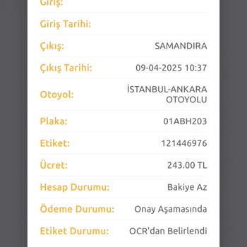 Otoyol Ücretinde Anlam Verilemeyen Fark