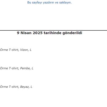 Amazon Teslim Edilmeyen Tişörtler Ve Yanıltıcı Bilgilendirme
