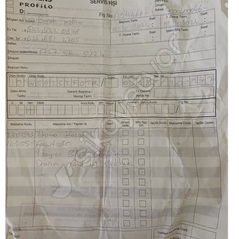 Bosch i-Dos Makinede Ses Sorunu