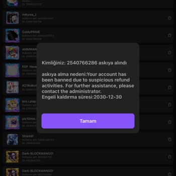 Haksız Ban Ve Yatırılan Paranın Tehlikede Olması