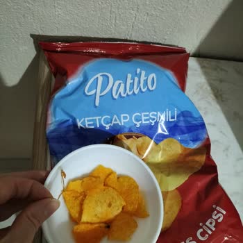 BİM Patito Ketçap Aromalı Cips İçinden Bir Şey Çıkması