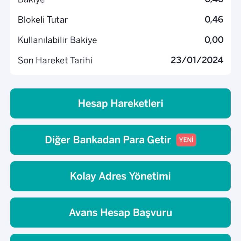 Garanti Bankası'nda 46 Kuruşluk Bloke Sorunu