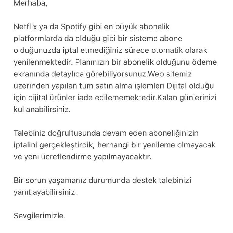 Kitup Abonelik İptalinde Haksız Ücret Talebi