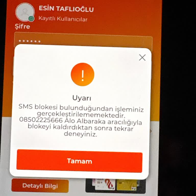 Yurt Dışında SMS Blokesi Nedeniyle Bankacılık Mağduriyeti