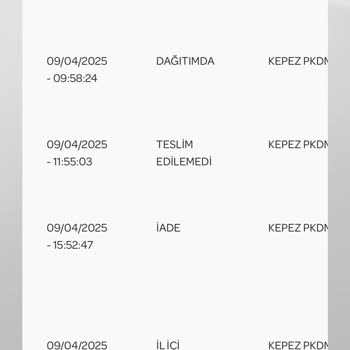 Beklenen Evrak Teslim Edilmeden İade Edildi