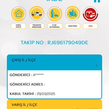 Beklenen Evrak Teslim Edilmeden İade Edildi