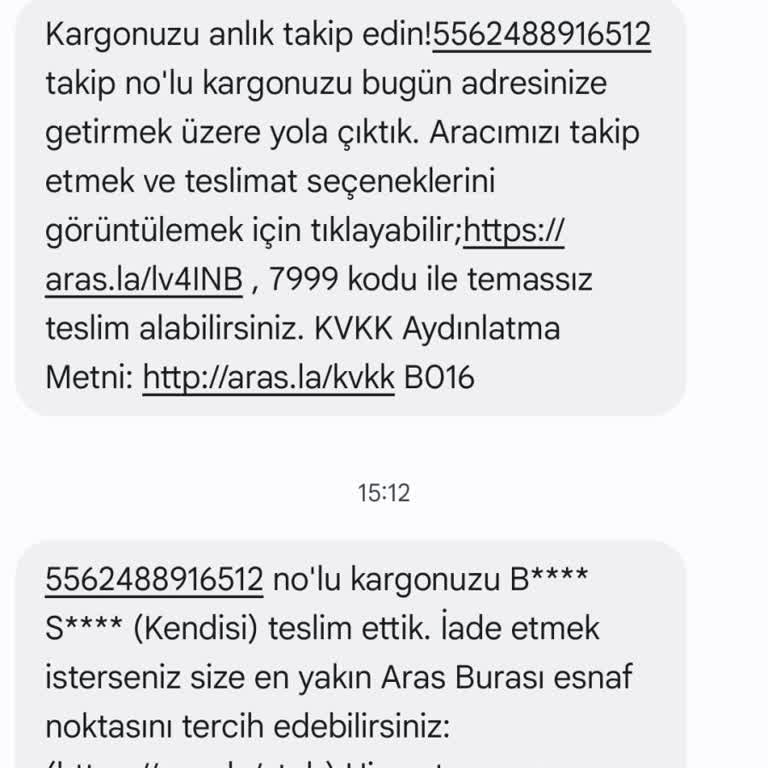 Aras Kargo'nun Keyfi Teslimat Sorunu