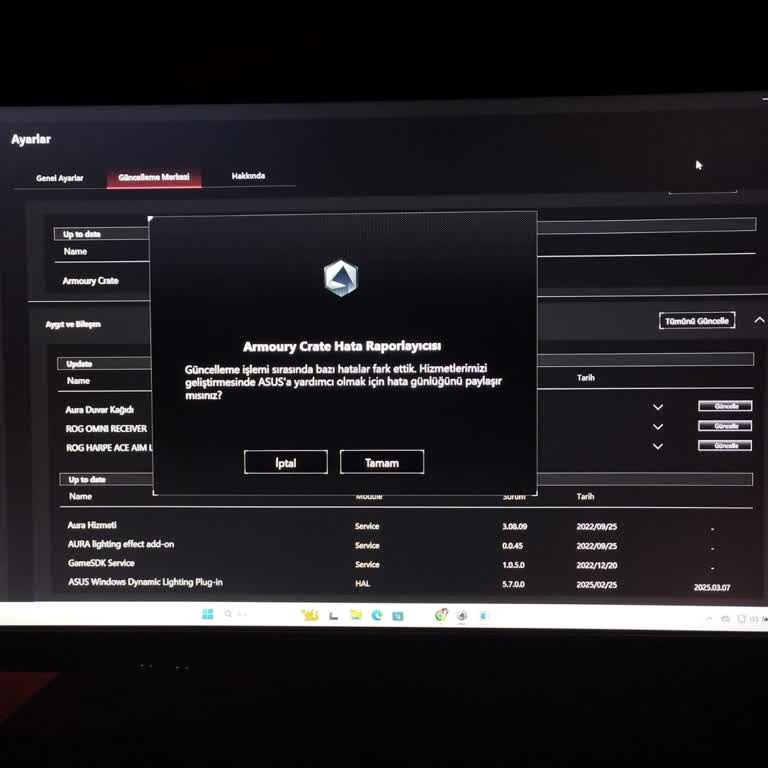 Asus Mouse Güncelleme Sorunu