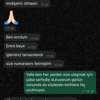 İade Edilmeyen Ücret Ve Sürekli Ertelenen Sözler