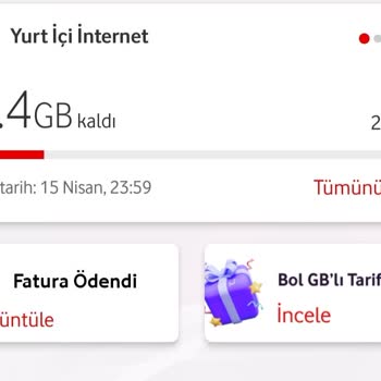 Vodafone Çark Çevir Hüsranı: Kazandığım İnternet Kullanılamıyor!