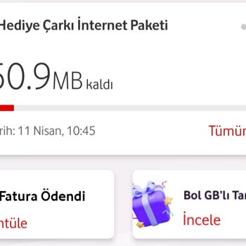 Vodafone Çark Çevir Hüsranı: Kazandığım İnternet Kullanılamıyor!