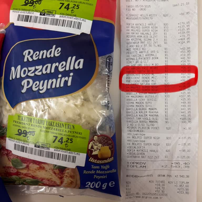 Migros'ta Etiket Ve Kasa Fiyatları Arasındaki Tutarsızlık