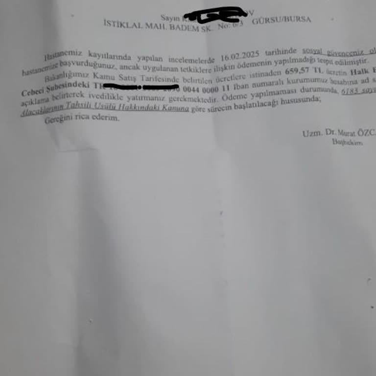 Mamak Devlet Hastanesi Ücretlendirmesi ve İletişim Sorunları