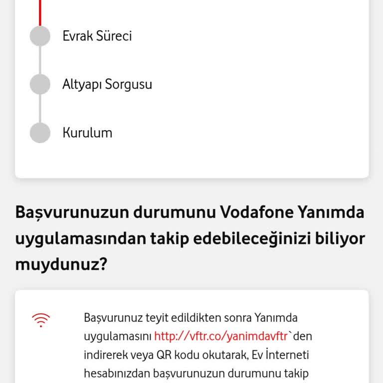 Vodafone Ev İnternet Başvurusunda İptal Sorunu