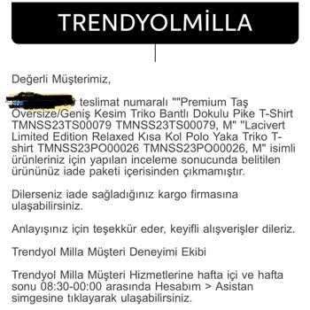 Trendyol Milla'dan Aldığım Ürünlerin İadesi Hala Yapılmadı