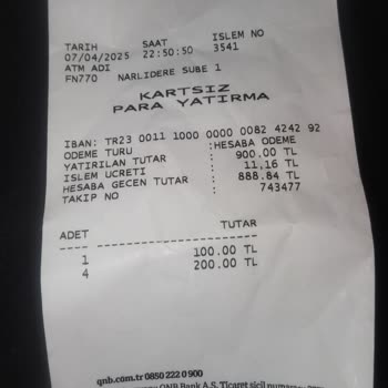 ATM İşleminde Kaybolan Para Sorunu