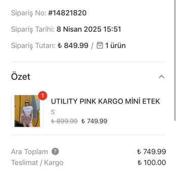 Yanlış Beden Ve Fiyat Farkıyla Hayal Kırıklığı Yaşatan Alışveriş Deneyimi