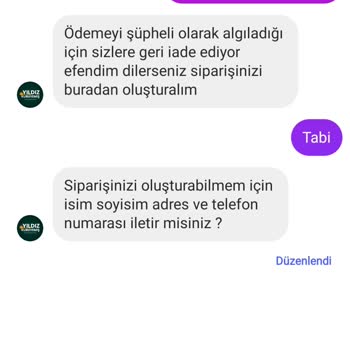 Sipariş Sonrası İletişim Sorunu Ve Engelleme