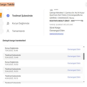 Sürat Kargo İle Yaşanan İletişim Ve Teslimat Sorunları