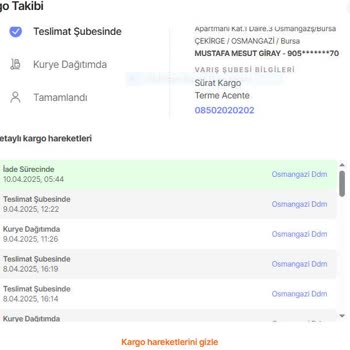Sürat Kargo İle Yaşanan İletişim Ve Teslimat Sorunları