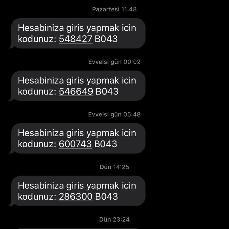 Alotell'den Gelen Şüpheli Mesajlar