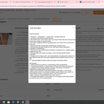 Trendyol'da Altın Ürün İadesi Sorunu Ve Çelişkili Bilgiler
