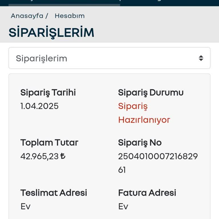 Siparişin Kargoya Verilmemesi Müşteriyi Hayal Kırıklığına Uğrattı