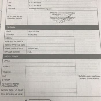 Samsung TV'de Kronik Ekran Arızası