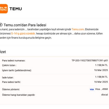 Yanlışlıkla Alınan Ürünün İadesi Gecikti