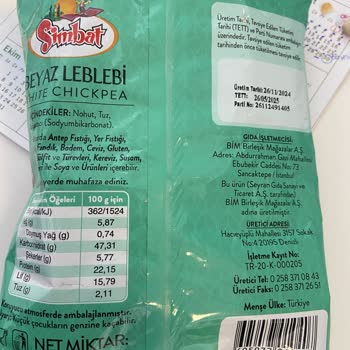 Seyran Gıda'nın Beyaz Nohutları Diş Kırıyor