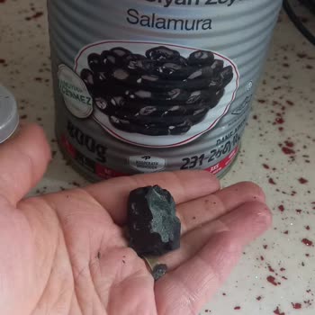 Zeytin Paketinde Şok: Kömür Çıktı!