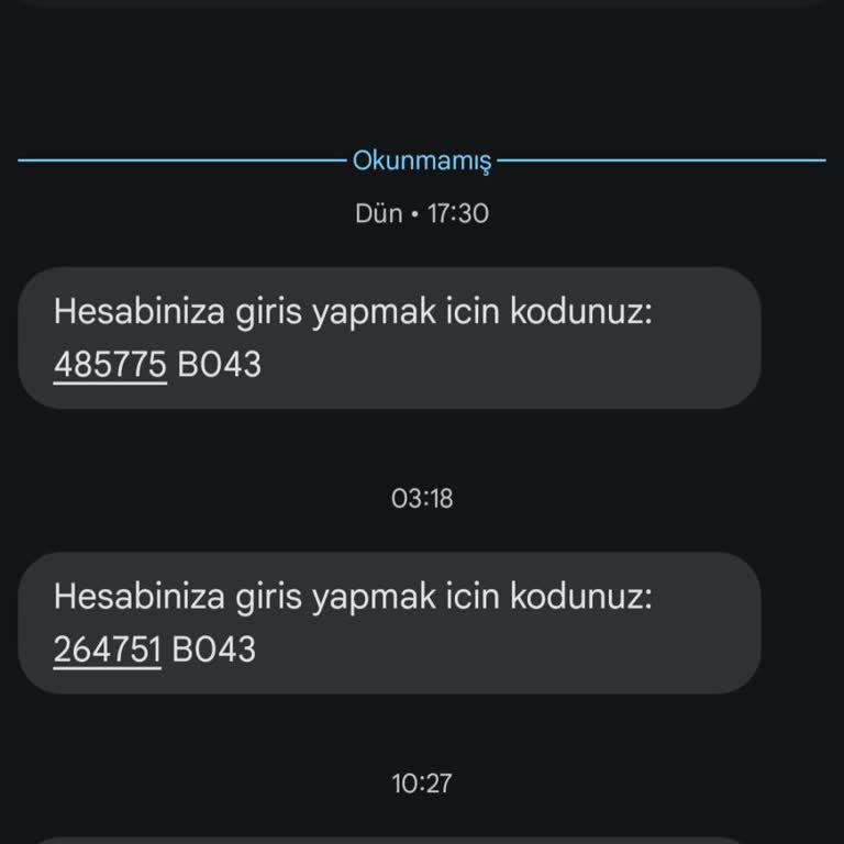 Bilinmeyen Mesajlar: Hesap Güvenliğim Tehlikede!