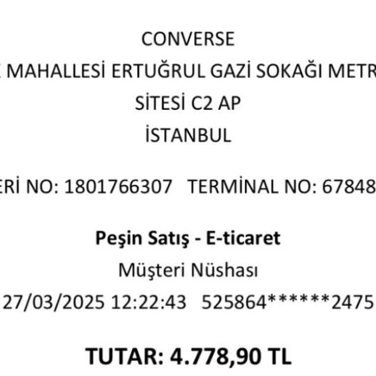 Converse Alışverişinde Çifte Çekim Ve İade Sorunu