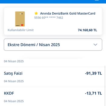 Denizbank Gold Mastercard Üyelik Ücreti İadesi Talebi Ve Yasal Dayanaklar