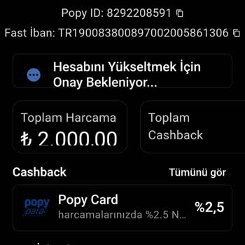 Popy Para Uygulamasında Bitmeyen Hesap Onayı Sorunu