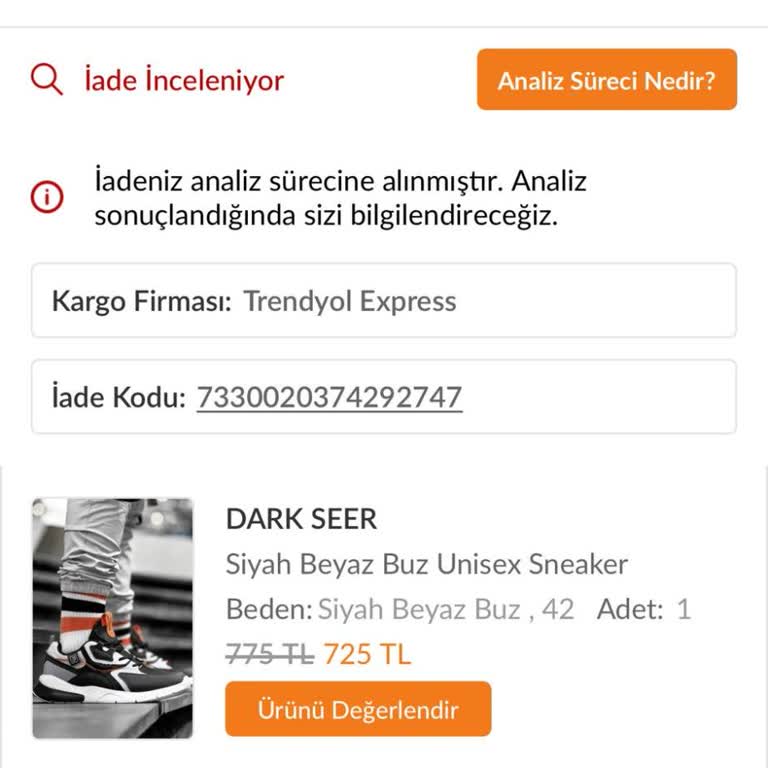 Trendyol'dan Aldığım Kırık Ayakkabı 3 Aydır İnceleniyor