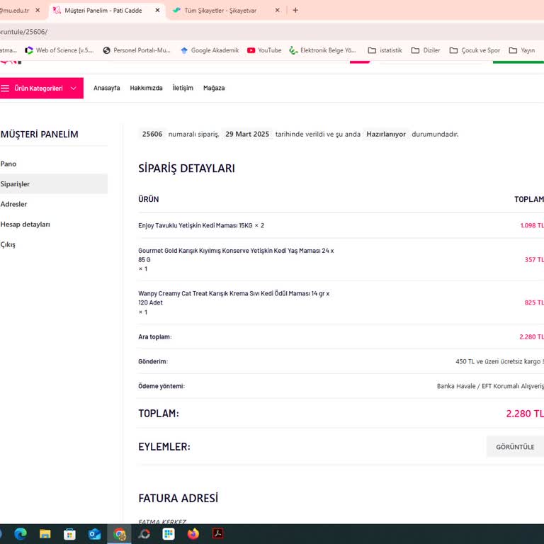 Siparişim Nerede? İletişim Sağlanamıyor