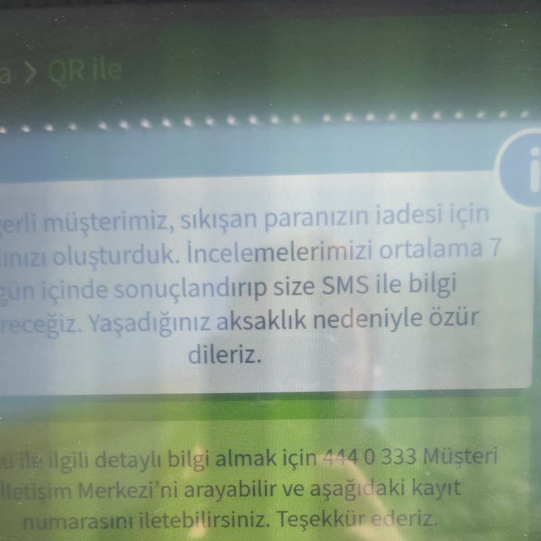 ATM'de Sıkışan Para: Acil İade Talebi