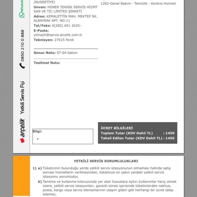 Arçelik Servisi İle Yaşanan Kombi Sorunları