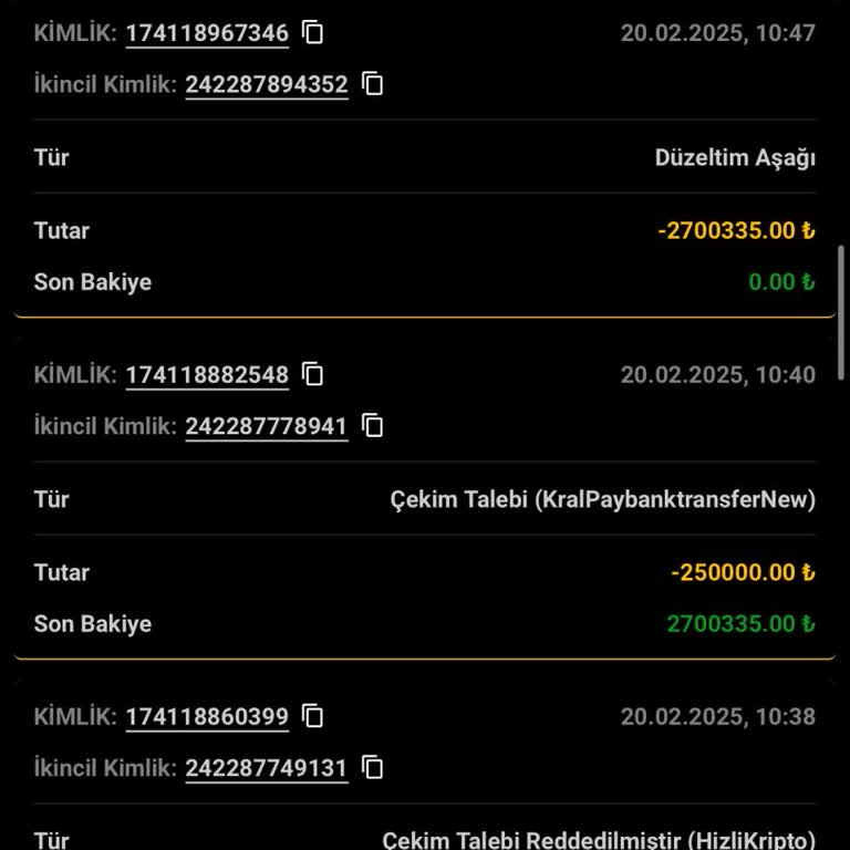 Kazandığım Tutarı Alamıyorum!