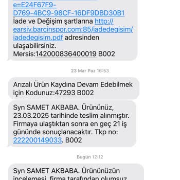 Tek Kullanımlık Forma Ve Yetersiz Müşteri Hizmeti