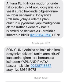 Yanlış Mesajlar Ve İptal Edilemeyen Bildirimler
