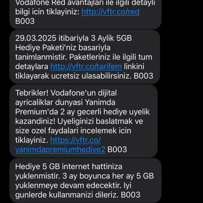 Vodafone'un Onaysız Tarife Değişikliği Mağduriyeti