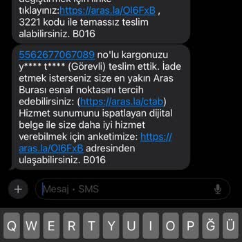 Aras Kargo Kaynarca Şubesi Teslimat Sorunu