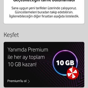 Vodafone'da Taahhüt Sonrası Tarife Sorunu