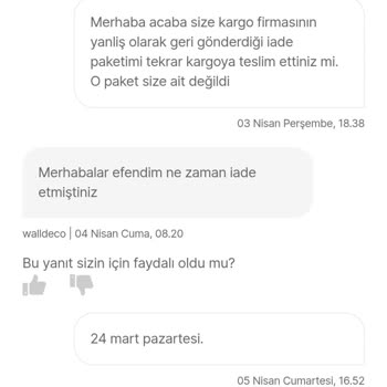 Yanlış Paket Alımıyla Kaybolan Duvar Saati