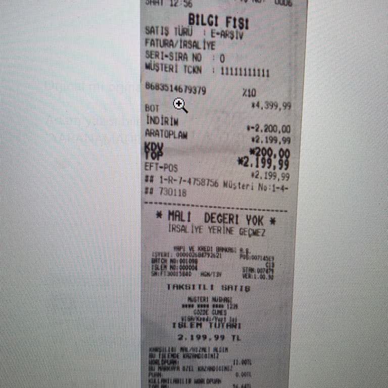 Tergan Mağazasından Aldığım Botta Kullanıcı Hatası Yanıtı