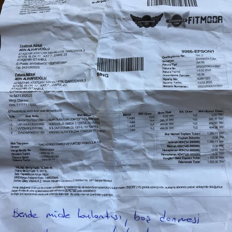 İade Edilmeyen Ürün Ve Bekleyen Para: Vitaminler.com'da Kâbus