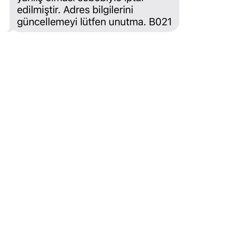 Yanlış Adres Gerekçesiyle Haksız İptal