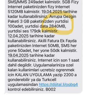 Turkcell Yurt Dışı Paketleri Hayal Kırıklığı Yaratıyor